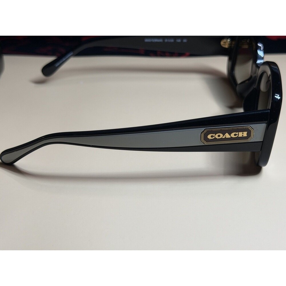 COACH HC8336U 50027Z Black 53 mm Women's Sunglasses With Case NEW - Picture 5 of 9